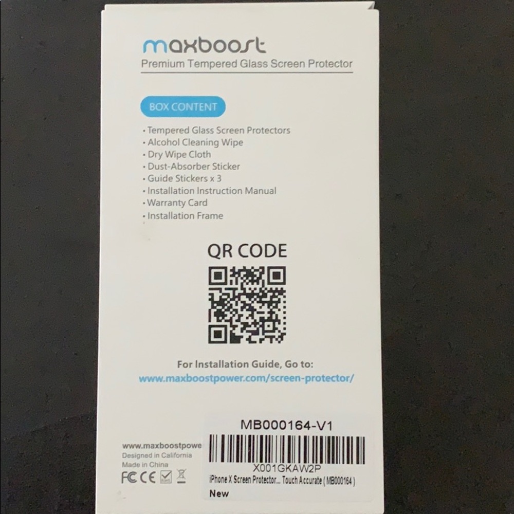 Maxboost tempered glass screen protector